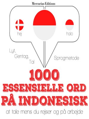 cover image of 1000 essentielle ord på indonesisk